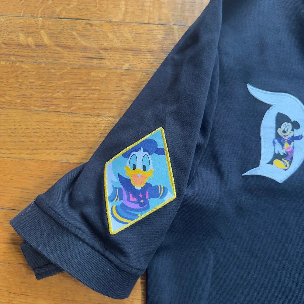 Disneyland Resort 70th Anniversary Baseball Jersey‎ Black Size M Mickey Mouse - Picture 5 of 6